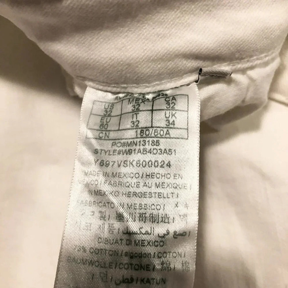 Guess High Rise Flare Distressed Jeans Size 32 White - Picture 7 of 16